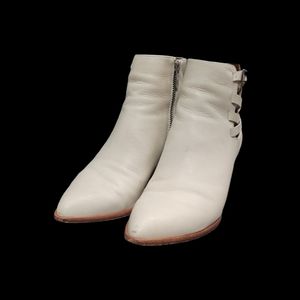 Frye Beige Leather Booties